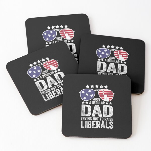 Item preview, Mens Just A Regular Dad Trying Not To Raise Liberals Republican designed and sold by jackbellart.