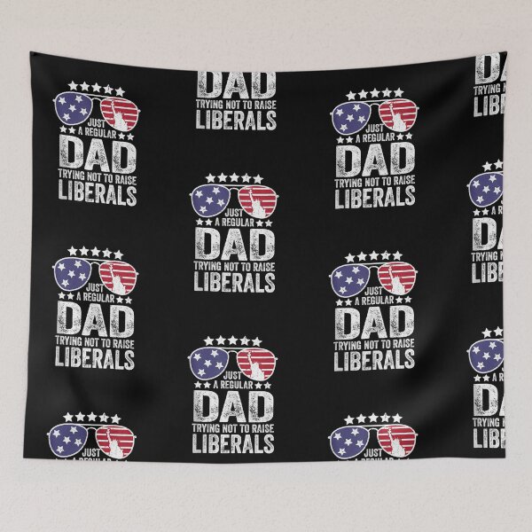 Item preview, Mens Just A Regular Dad Trying Not To Raise Liberals Republican designed and sold by jackbellart.
