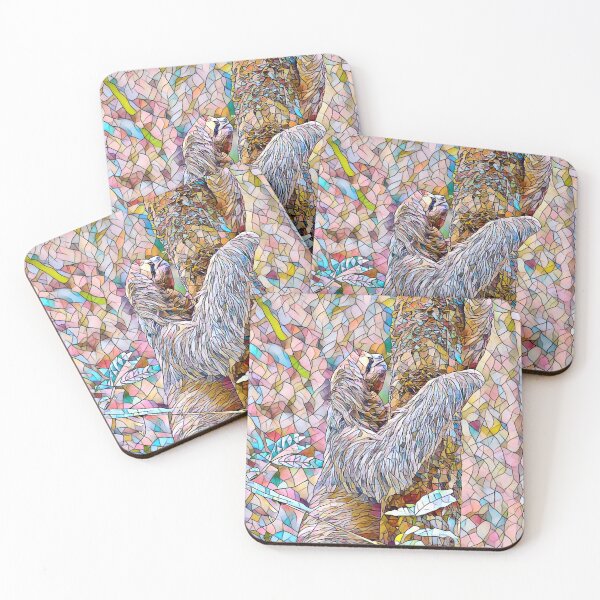Item preview, Mosaic Sloth Print designed and sold by NexusCreations.