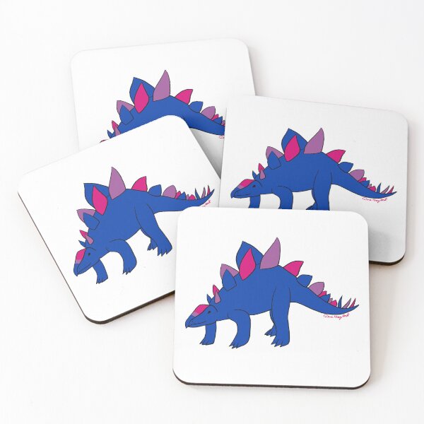 Item preview, Bisexual Pride Stegosaurus  designed and sold by Kit Rex.