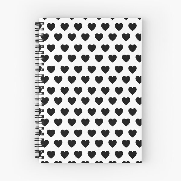 Item preview, Black & White Hearts Pattern designed and sold by Moonshine Paradise.