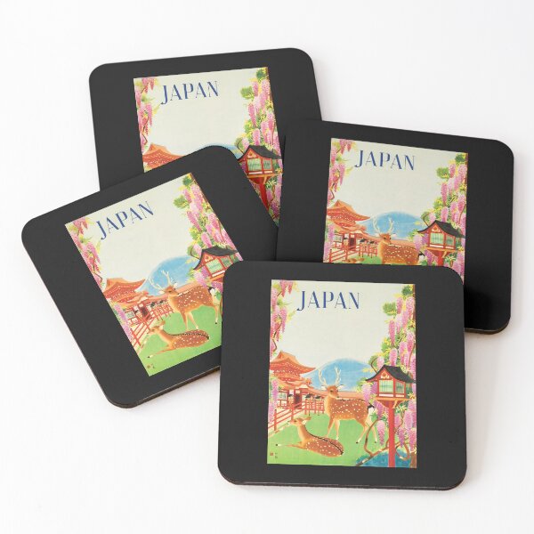 Item preview, Japan Deer Garden Vintage Travel Vacation Poster designed and sold by Wizardofpizza.