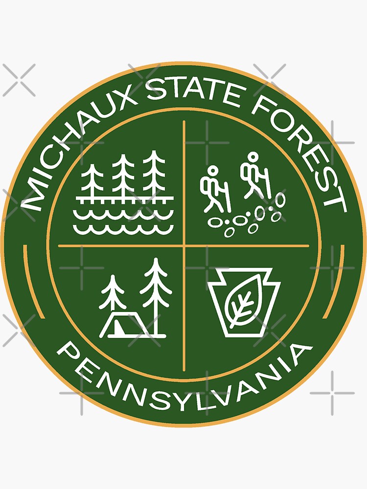 "Michaux State Forest Heraldic " Sticker for Sale by VanyaKar Redbubble