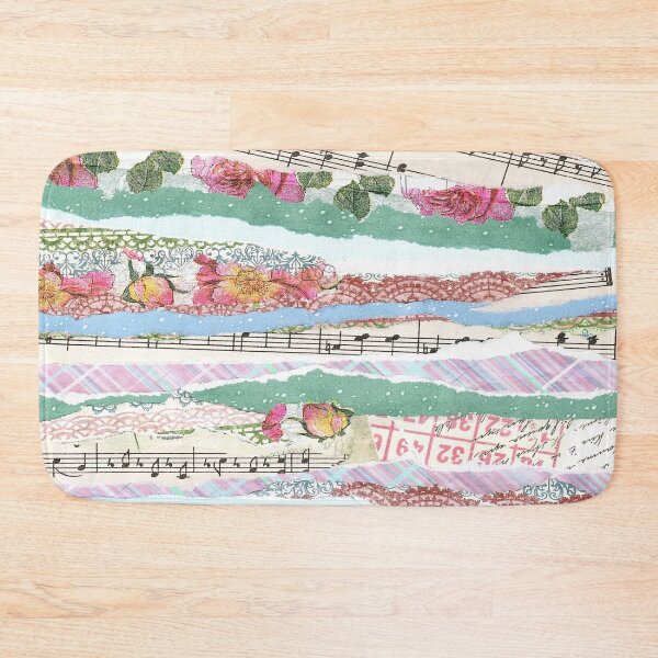 Item preview, Pretty Scrapbooking torn paper strips collage designed and sold by LaBellCreative.