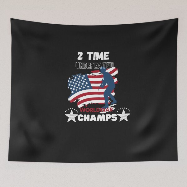 Item preview, 2 time Undefeated World War Champs shirt designed and sold by SukanyaShop.