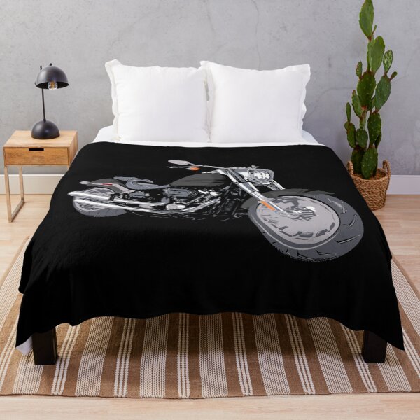 Item preview, HD Fat Boy Motorcycle 2020, Vivid Black Denim designed and sold by YourIllusion.