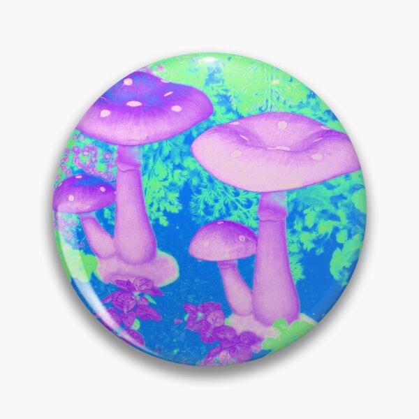 Item preview, Glitchy Mushroom Neon Nature  designed and sold by voidsn4ck.
