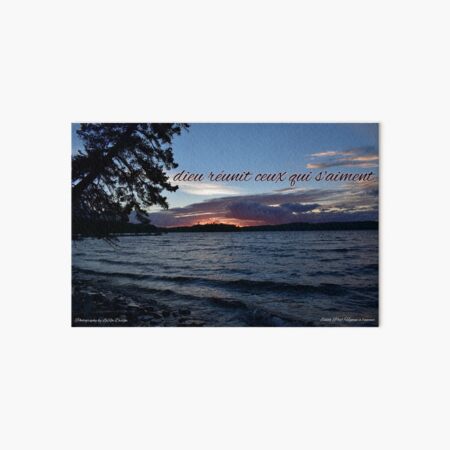 God unites those who love (French) Art Board Print
