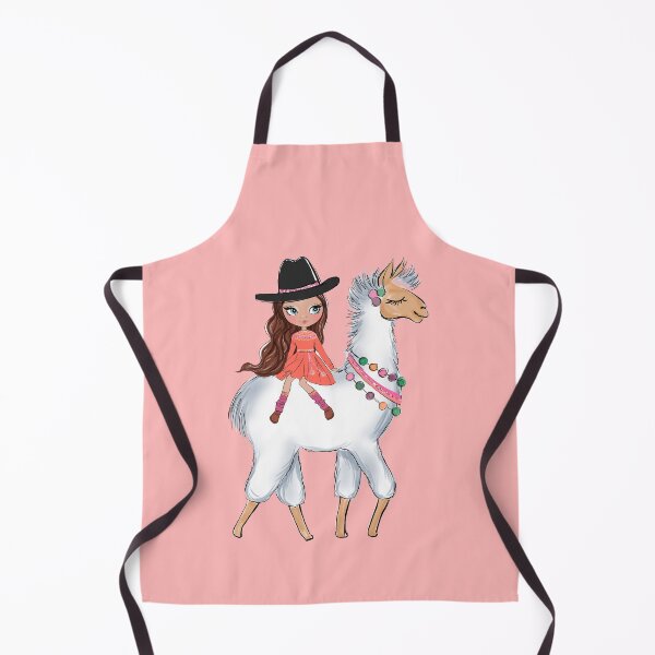 Item preview, Boho style cute girl with llama girly illustration 2 designed and sold by Lalanacliparts.