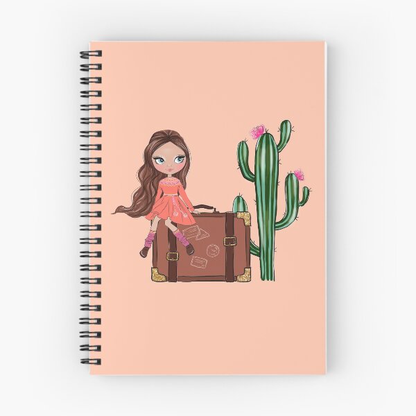 Item preview, Boho style cute girl with cactus girly illustration  designed and sold by Lalanacliparts.