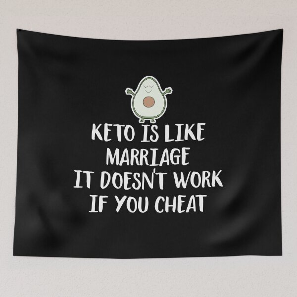 Item preview,  keto is like marriage, it doesn't work if you cheat - keto diet inspirational quotes designed and sold by QUEEN-WIVER.