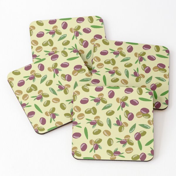 Item preview, Olive and Olive Leaves Pattern designed and sold by idovedesign.