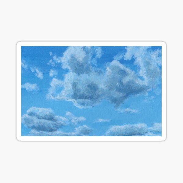 Clouds 1 by Laura Jaen Sticker