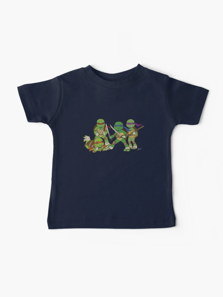 Emmett - Mini Turtles - Blue baby t-shirt with turtles - Molo