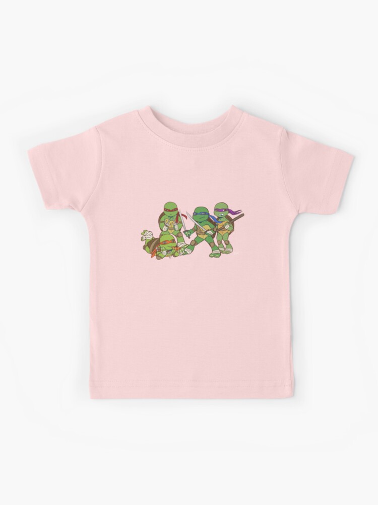 Ninja Turtles T Shirt Girls Junior Size Large 11/13 Pink Teenage