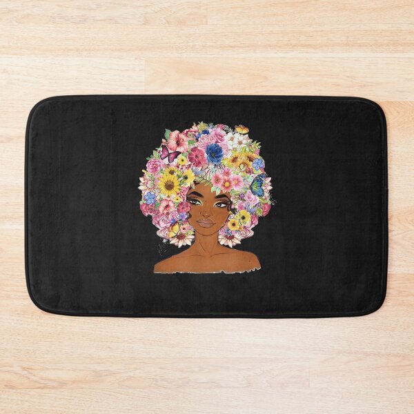 Item preview, Flower Afro Women Black Queen African American Melanin Queen TShirt11 designed and sold by gbrenda.