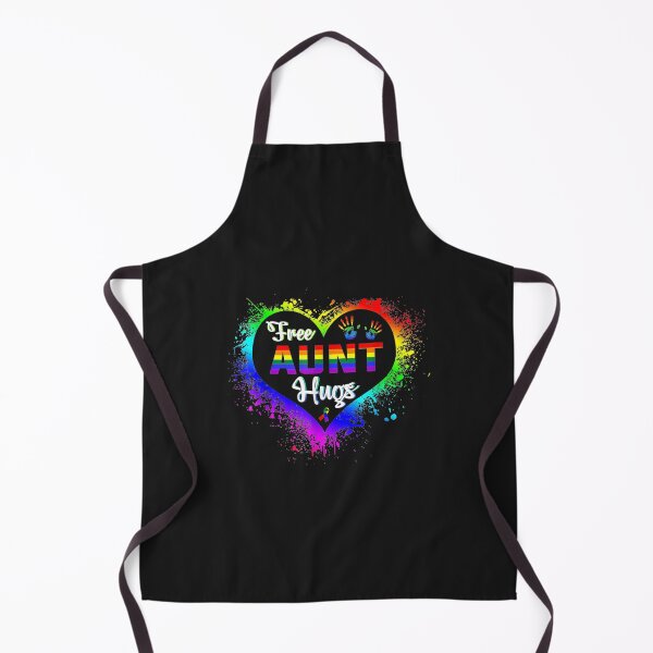 Item preview, Free Aunt Hugs LBGT Heart Rainbows Gay Pride Month TShirt52 designed and sold by gbrenda.