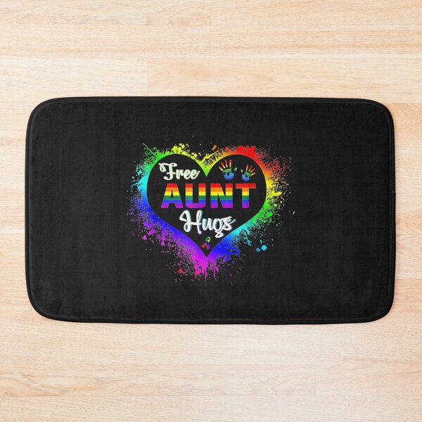 Item preview, Free Aunt Hugs LBGT Heart Rainbows Gay Pride Month TShirt52 designed and sold by gbrenda.