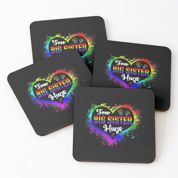 Artikelvorschau, Kostenlose Big Sister Umarmungen LBGT Herz Regenbogen Homosexuell Stolz Monat Geschenk TShirt57 entworfen und verkauft von gbrenda.