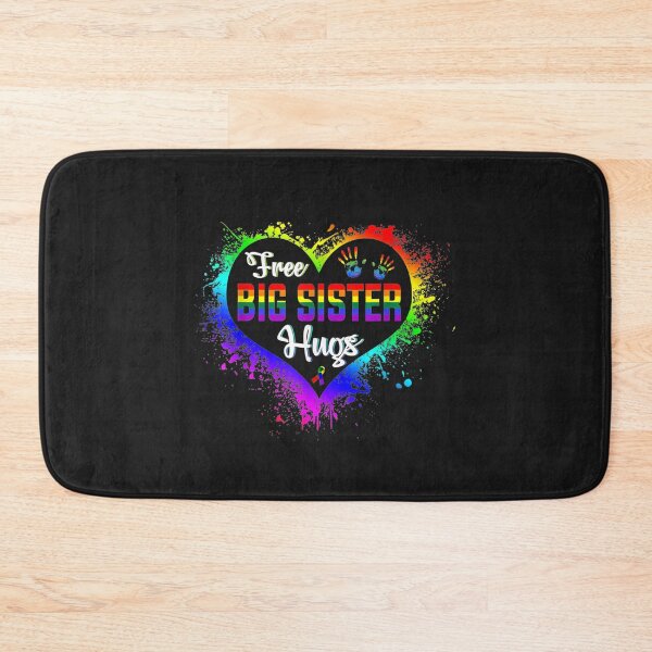 Item preview, Free Big Sister Hugs LBGT Heart Rainbow Gay Pride Month Gift TShirt57 designed and sold by gbrenda.