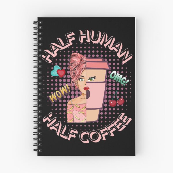 Item preview, Half human Half coffee comic pop art funny design designed and sold by ritapestaninha.