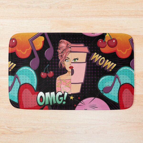 Item preview, Half human Half coffee comic pop art funny design designed and sold by ritapestaninha.