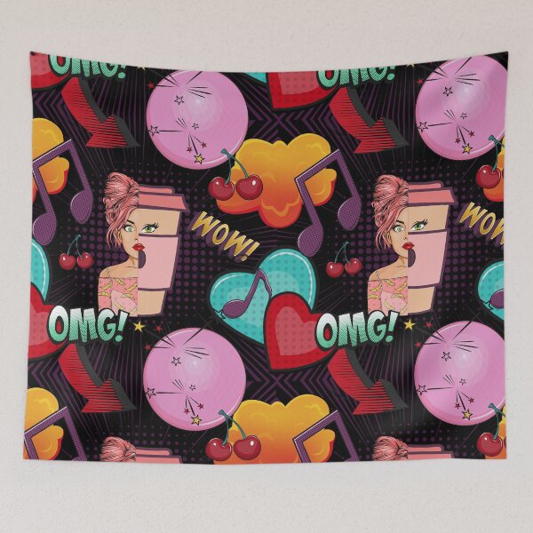 Item preview, Half human Half coffee comic pop art funny design designed and sold by ritapestaninha.