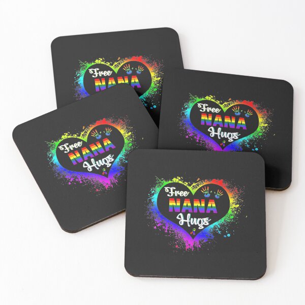 Artikelvorschau, Kostenlose Nana Umarmungen LBGT Herz Regenbogen Homosexuell Stolz Monat Geschenk TShirt58 entworfen und verkauft von gbrenda.