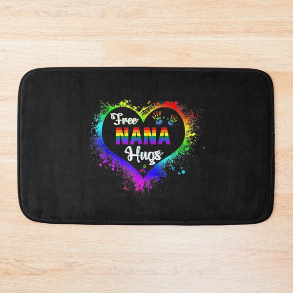 Item preview, Free Nana Hugs LBGT Heart Rainbow Gay Pride Month Gift TShirt58 designed and sold by gbrenda.