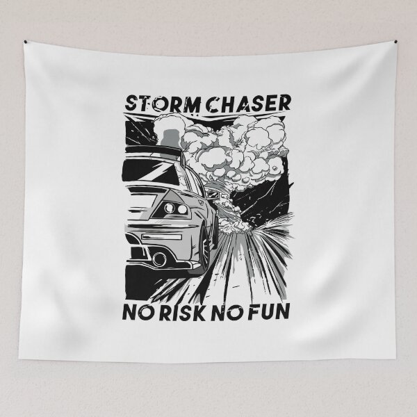 Item preview, No Risk No Fun Design for risky hurricane chaser designed and sold by tbauernhoferbiz.
