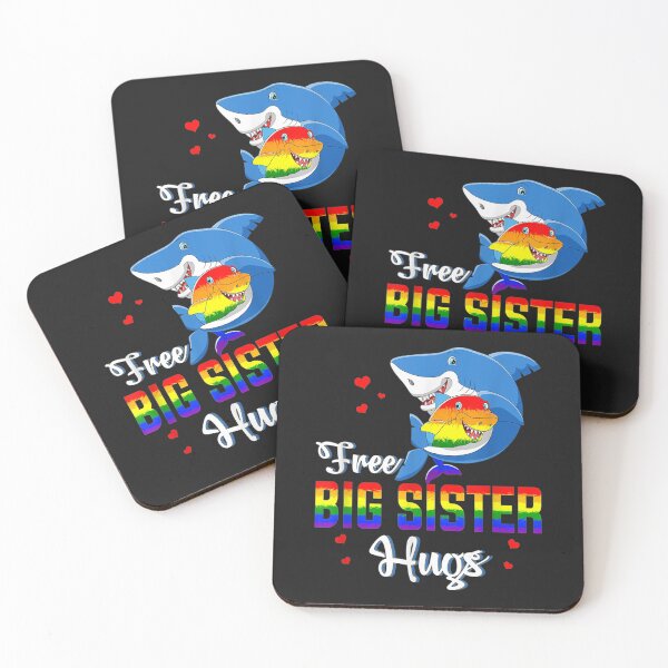 Item preview, Free Sister Hugs LBGT Rainbow Heart Gay Pride Month Gift TShirt61 designed and sold by gbrenda.