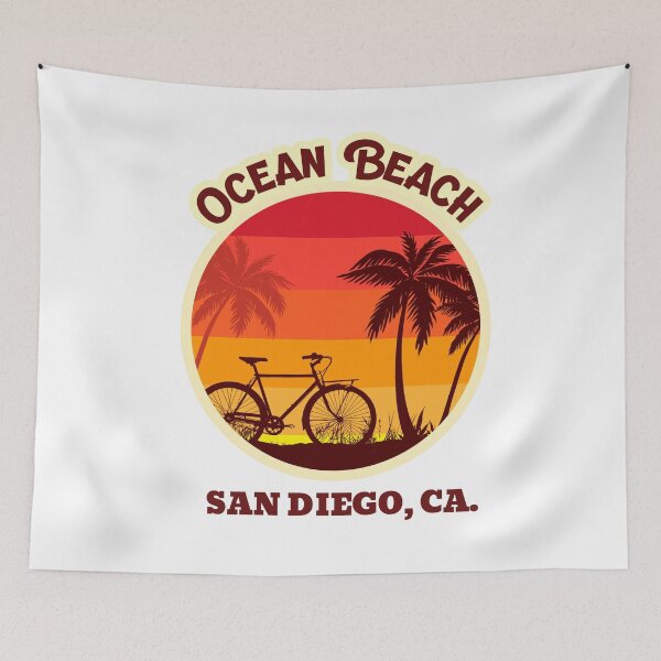 Item preview, Ocean Beach San Diego  Retro Sunset designed and sold by Samsdesignshop.