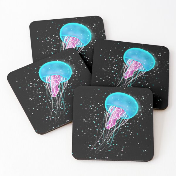 Item preview, Neon glow jellyfish in the ocean  designed and sold by Vipstride  Services.