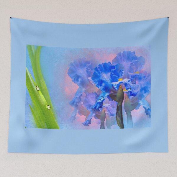 Item preview, Irises and Raindrops  designed and sold by Alisonchambers2.