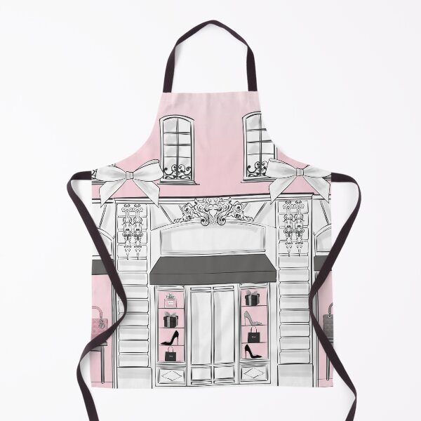 Item preview, Fashion boutique vitrine shop pink girly illustration designed and sold by Lalanacliparts.