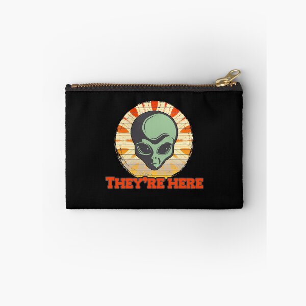Item preview, Visitors From Outerspace, Theyre Here - Yellow Retro designed and sold by Chubuter.