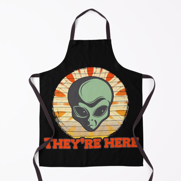 Item preview, Visitors From Outerspace, Theyre Here - Yellow Retro designed and sold by Chubuter.