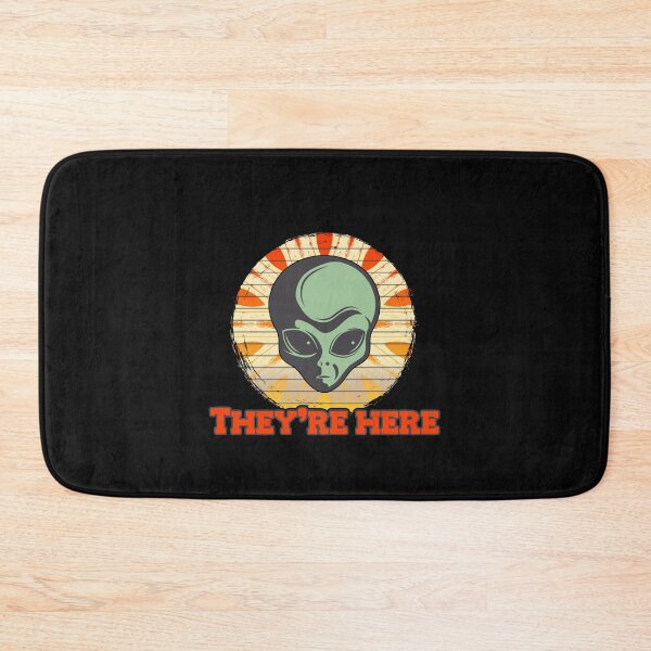 Item preview, Visitors From Outerspace, Theyre Here - Yellow Retro designed and sold by Chubuter.