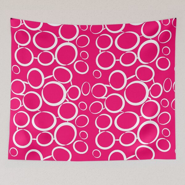 Item preview, Ruby plain background white bubble pattern designed and sold by Brontorino.