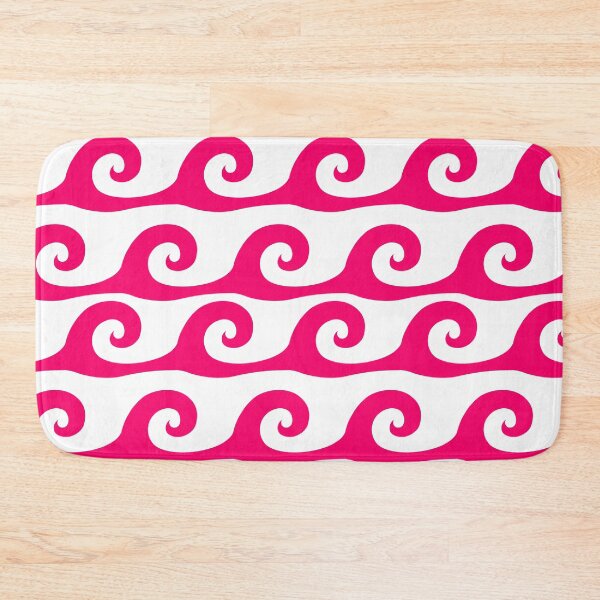 Item preview, Ruby waves on white background pattern designed and sold by Brontorino.