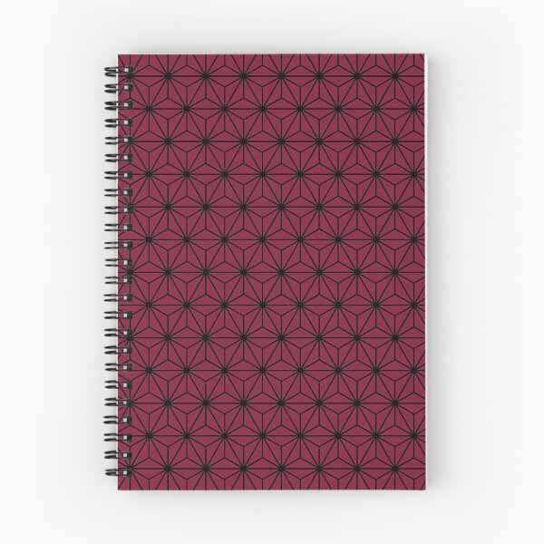 Item preview, Claret Red Asanoha - Japanese Traditional Pattern designed and sold by KinitaDesign.