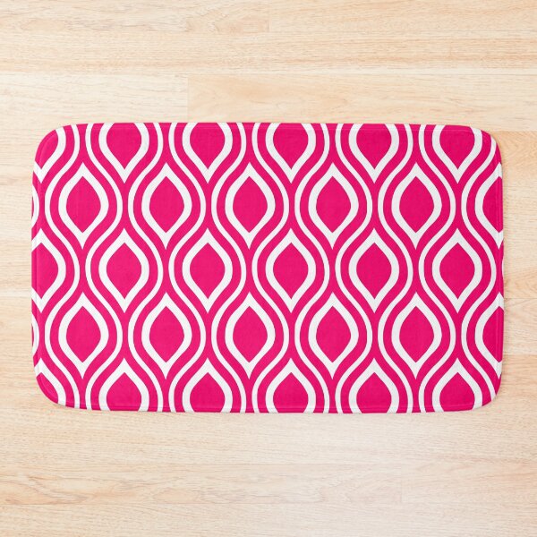 Item preview, Ruby plain background and white art deco pattern designed and sold by Brontorino.