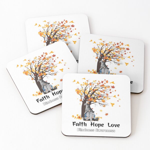 Item preview, Blindness Awareness Faith Hope Love designed and sold by GennieShop.