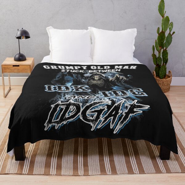 Item preview, Funny Shirt Grumpy Old Man Stuck Between IDK IDC And IDGAF TShirt75 designed and sold by gbrenda.
