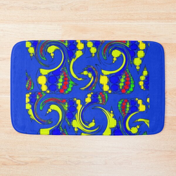 Item preview, Colorabstract - colorful fantasy pattern - blue green red yellow designed and sold by kikidu21.