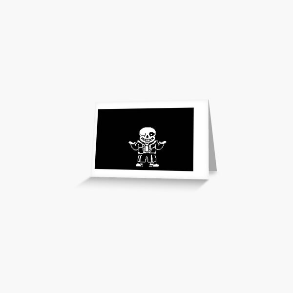 Undertale Meme Greeting Cards Redbubble - megalovania sheet music roblox wild west
