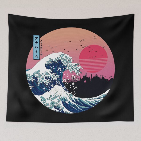 Item preview, Anaheim Kanagawa Wave Retro designed and sold by DFerraz.