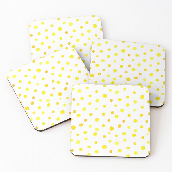 Item preview, Yellow Polka Dispersion Print designed and sold by Instant  Manner.