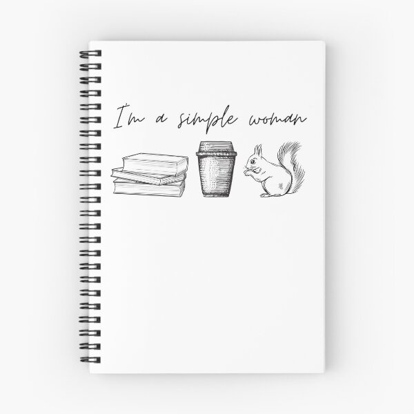 Item preview, I'm a simple woman - books coffee squirrel designed and sold by hexchen09.