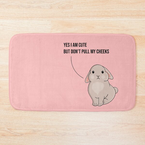 Item preview, Bunny- Don't pull my cheeks designed and sold by MudPuppet.